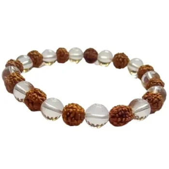 Rudraksha & Crystal Bracelet